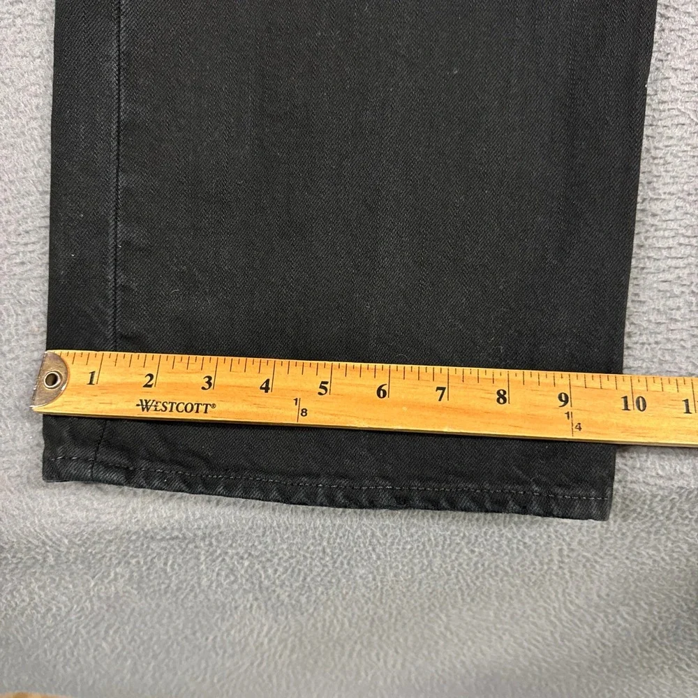 Polo Ralph Lauren Jeans Mens 42x32 Black Vintage 67 Hudson Straight Leg Denim
